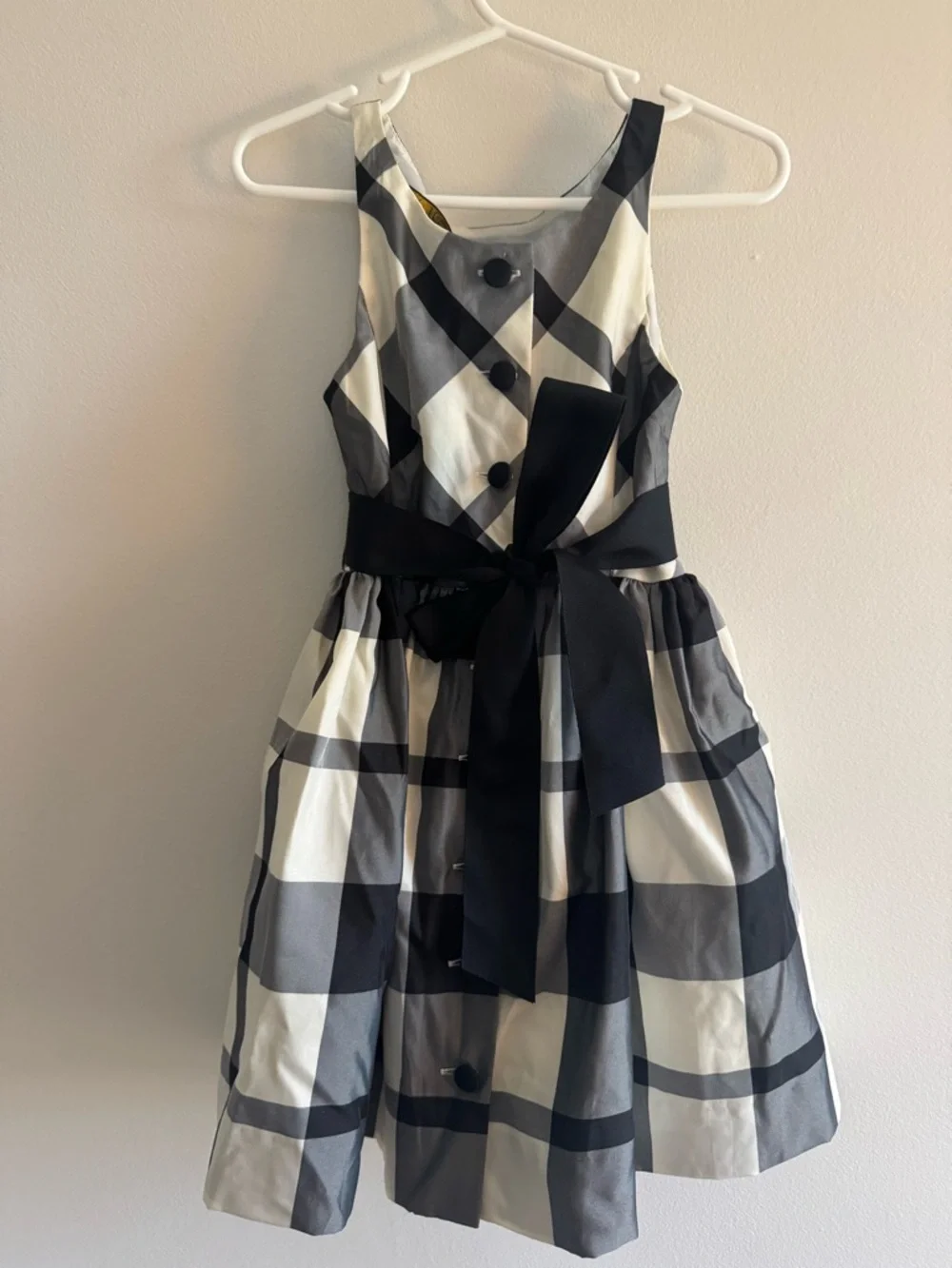 Ralph Lauren 4T Buffalo Check Dress with Bow - Like New